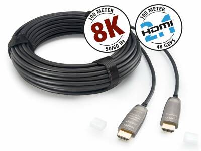Inakustik Profi HDMI 2.1 (30.0 Meter, LWL Kabel, 48 Gbps, 8K)