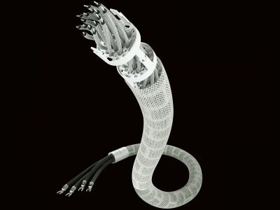 Inakustik Referenz LS-4004 AIR Pure Silver (BFA Banana & Kabelschuh-Adapter, Single-BiWire 3,0 Meter, Stereo)