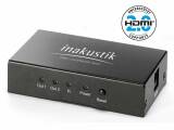 Inakustik Premium HDMI 2.0 Splitter (1x HDMI-Stecker -> 2x HDMI-Buchsen, Schwarz)